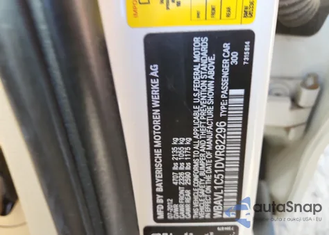 2013 BMW X1 xDrive28I z USA, uszkodzony, nr VIN WBAVL1C51DVR82296